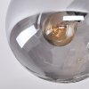 Gastor Deckenleuchte Glas 15 cm Bernsteinfarben, Chrom, Klar, Rauchfarben, 3-flammig