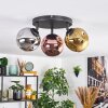 Ripoll Deckenleuchte Glas 15 cm Chrom, Gold, Kupferfarben, Rauchfarben, 3-flammig