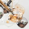 Koyoto Deckenleuchte Glas 15 cm Gold, Schwarz, 8-flammig