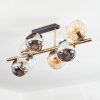 Koyoto Deckenleuchte Glas 15 cm Gold, Schwarz, 8-flammig