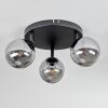Chehalis Deckenleuchte Glas 12 cm Rauchfarben, 3-flammig