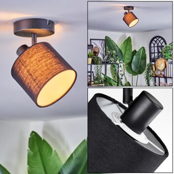 Bassagoda Deckenleuchte Schwarz, 1-flammig