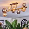 Chehalis Deckenleuchte Glas 10 cm, 12 cm, 15 cm Gold, Schwarz, 8-flammig