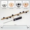Chehalis Deckenleuchte Glas 10 cm, 12 cm, 15 cm Gold, Schwarz, 8-flammig