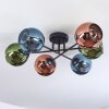 Koyoto Deckenleuchte Glas 15 cm Blau, Grün, Kupferfarben, 6-flammig