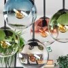 Gastor Deckenleuchte Glas 15 cm Blau, Chrom, Grün, Klar, Kupferfarben, Rauchfarben, 5-flammig