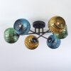 Koyoto Deckenleuchte Glas 15 cm Blau, Gold, Grün, 6-flammig