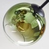 Koyoto Deckenleuchte Glas 15 cm Blau, Gold, Grün, Klar, Kupferfarben, 6-flammig
