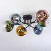 Koyoto Deckenleuchte Glas 15 cm Blau, Gold, Grün, Klar, Kupferfarben, 6-flammig
