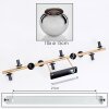 Koyoto Deckenleuchte Glas 15 cm Gold, Schwarz, 10-flammig