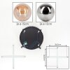 Chehalis Deckenleuchte Glas 15 cm Bernsteinfarben, Rauchfarben, 4-flammig