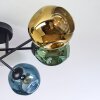 Ripoll Deckenleuchte Glas 15 cm Blau, Gold, Grün, 6-flammig