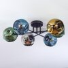 Ripoll Deckenleuchte Glas 15 cm Blau, Chrom, Gold, Grün, Rauchfarben, 6-flammig