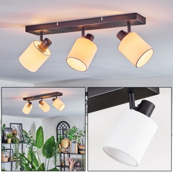 Fallhagen Deckenleuchte Schwarz, 3-flammig