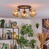 Koyoto Deckenleuchte Glas 15 cm Bernsteinfarben, 3-flammig