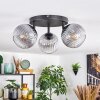 Koyoto Deckenleuchte Glas 15 cm Klar, Rauchfarben, 3-flammig