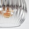 Koyoto Deckenleuchte Glas 15 cm Messing, Schwarz, 5-flammig