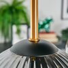 Koyoto Deckenleuchte Glas 15 cm Messing, Schwarz, 5-flammig