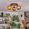 Ripoll Deckenleuchte Glas 15 cm Gold, Kupferfarben, Rauchfarben, 3-flammig