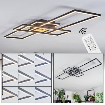 Manor Deckenleuchte LED Schwarz, 1-flammig