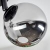 Chehalis Deckenleuchte Glas 12 cm Chrom, Rauchfarben, 3-flammig