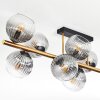 Koyoto Deckenleuchte Glas 15 cm Gold, Schwarz, 10-flammig