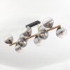 Koyoto Deckenleuchte Glas 15 cm Gold, Schwarz, 10-flammig