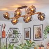 Ripoll Deckenleuchte Glas 15 cm Gold, Schwarz, 10-flammig