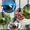 Gastor Deckenleuchte Glas 15 cm Blau, Chrom, Grün, Kupferfarben, Rauchfarben, 5-flammig