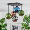 Gastor Deckenleuchte Glas 15 cm Blau, Chrom, Grün, Kupferfarben, Rauchfarben, 5-flammig