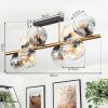 Ripoll Deckenleuchte Glas 15 cm Gold, Schwarz, 8-flammig