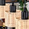 Cavaca Hängeleuchte Naturfarben, Schwarz, 3-flammig