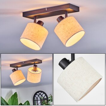 Bassagoda Deckenleuchte Schwarz, 2-flammig