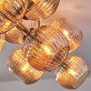 Koyoto Deckenleuchte Glas 15 cm Gold, Schwarz, 10-flammig