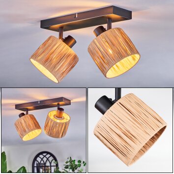 Granja Deckenleuchte Schwarz, 2-flammig