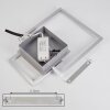 Buren Deckenleuchte LED Nickel-Matt, 1-flammig