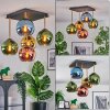 Koyoto Deckenleuchte Glas 15 cm Gold, Schwarz, 5-flammig