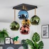 Koyoto Deckenleuchte Glas 15 cm Gold, Schwarz, 5-flammig