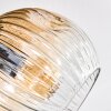 Ripoll Deckenleuchte Glas 15 cm Bernsteinfarben, Klar, 3-flammig