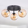 Koyoto Deckenleuchte Glas 15 cm Bernsteinfarben, 3-flammig