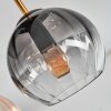 Koyoto Deckenleuchte Glas 15 cm Gold, Schwarz, 5-flammig