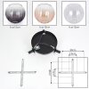 Koyoto Deckenleuchte Glas 15 cm Bernsteinfarben, Klar, Rauchfarben, 3-flammig