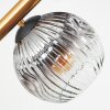 Ripoll Deckenleuchte Glas 15 cm Gold, Schwarz, 8-flammig