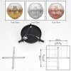 Ripoll Deckenleuchte Glas 15 cm Gold, Klar, Kupferfarben, Rauchfarben, 3-flammig