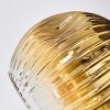 Ripoll Deckenleuchte Glas 15 cm Gold, Klar, Kupferfarben, Rauchfarben, 3-flammig