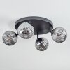 Chehalis Deckenleuchte Glas 12 cm Rauchfarben, 4-flammig