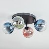 Chehalis Deckenleuchte Glas 15 cm Blau, Grün, Klar, Kupferfarben, 4-flammig