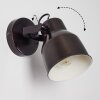 Presa Wandleuchte Schwarz, 1-flammig
