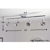 Wofi HOORN Deckenleuchte LED Chrom, 4-flammig