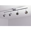 Wofi HOORN Deckenleuchte LED Chrom, 4-flammig